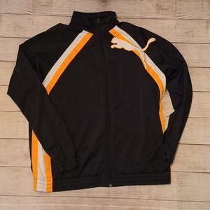 Navy & Yellow Retro Puma Track Jacket Mens 2XL